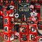 Graduation Decorations Class of 2026 - Red and Black Graduation Decorations - Balloons Boxes with Letters 2026 GRAD So Proud of You, Congrats Grad Party Decorations for Any Grades